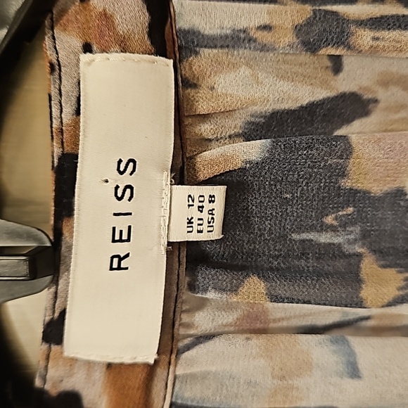 💕REISS💕 Orla Mini Dress ~ Ikat Print US 8 - Picture 13 of 15